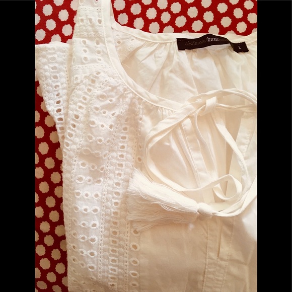 Anthropologie Tops - Anthro Azel Hazel Eyelet Peplum Top